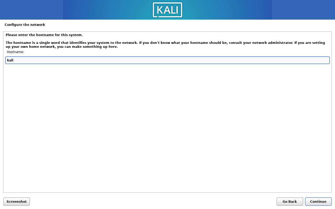 Configure the network