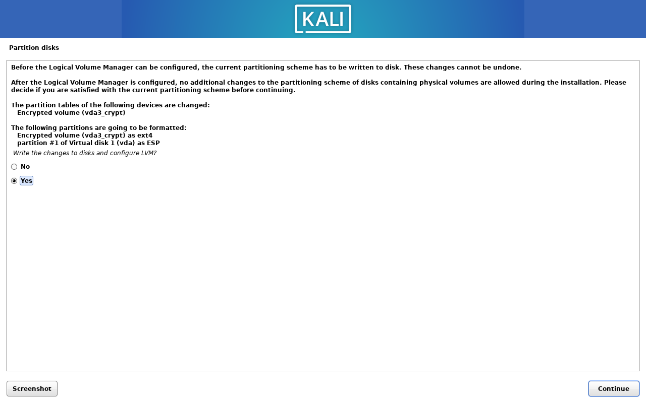 Configure the Logical Volume Manager 2