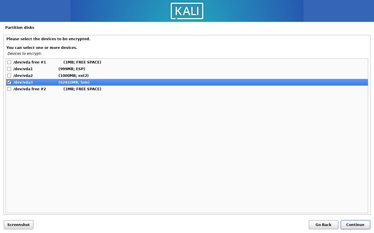 Configure encrypted volumes 4